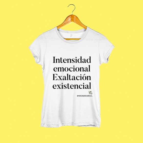 Camiseta intensidad emocional Virginia Rodrigo (mujer)