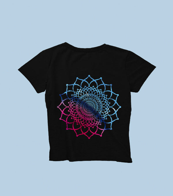 Dollop Camiseta Infantil Logo y Mandala