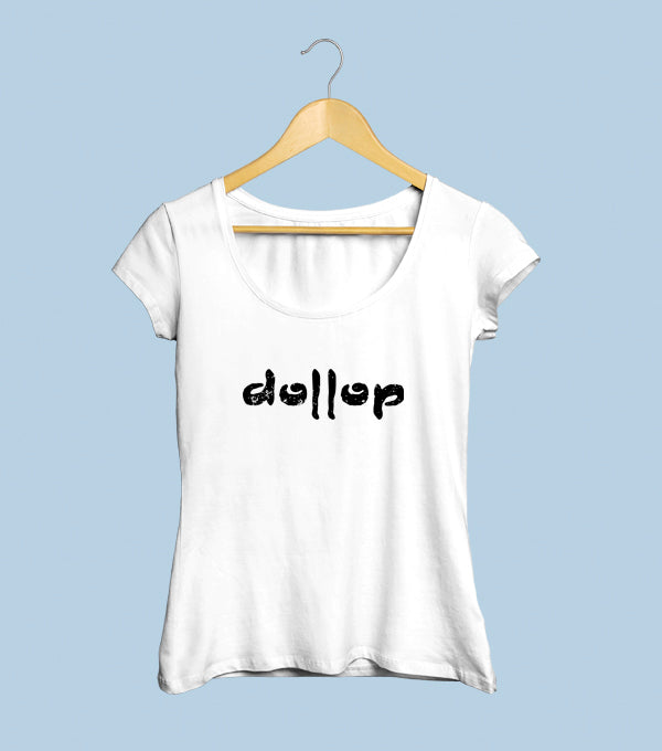 Dollop Camiseta Mujer logo adelante y mandala atrás