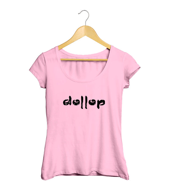 Dollop Camiseta Mujer logo adelante y mandala atrás