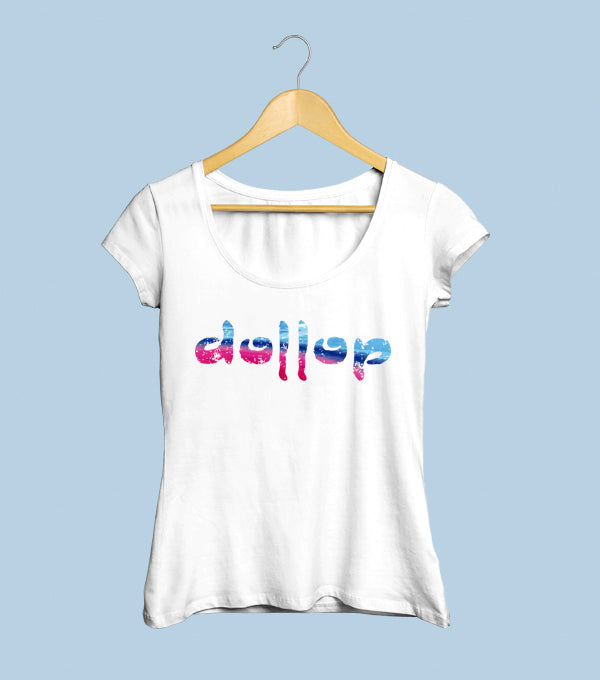 Dollop Camiseta Mujer Logo Multicolor