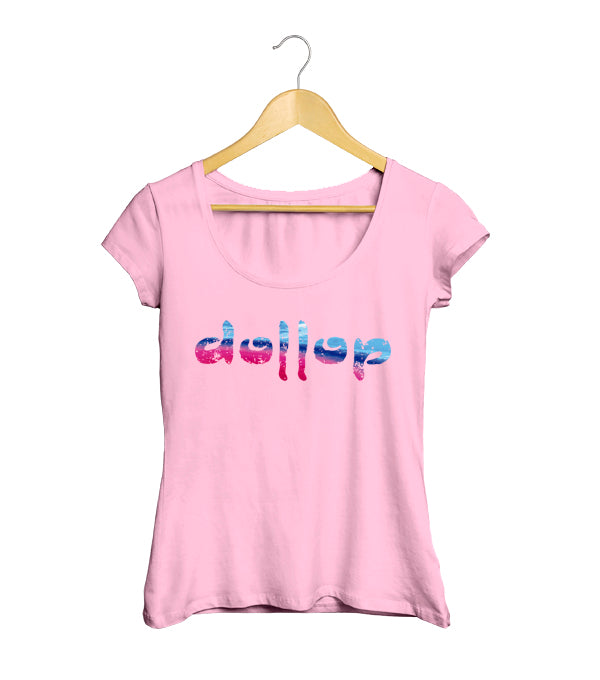 Dollop Camiseta Mujer Logo Multicolor