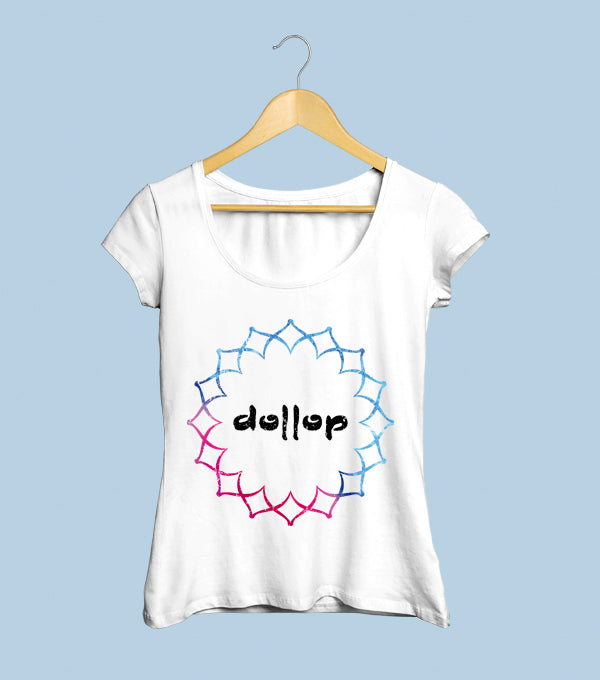 Dollop Camiseta Mujer Flor Mandala