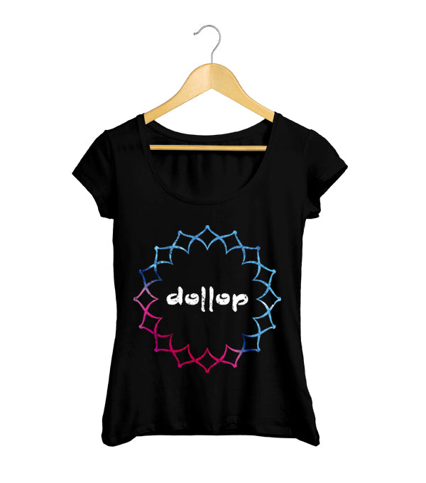 Dollop Camiseta Mujer Flor Mandala