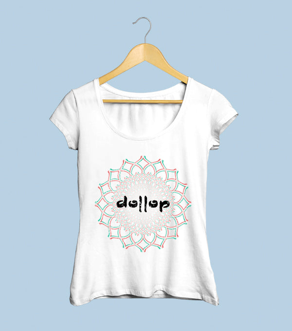 Dollop Camiseta Mujer Mandala Tornasol