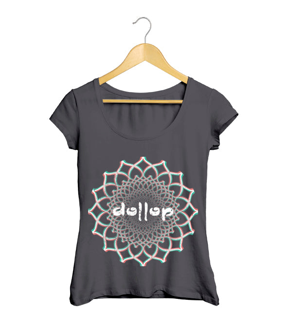 Dollop Camiseta Mujer Mandala Tornasol
