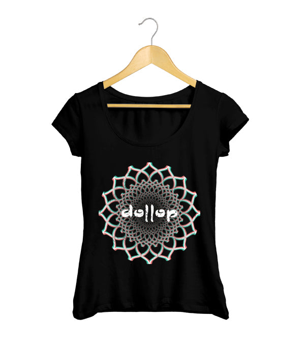 Dollop Camiseta Mujer Mandala Tornasol