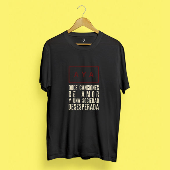 Camiseta doce canciones de amor y una sociedad desesperada