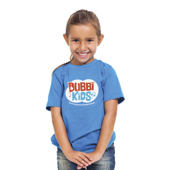 Camiseta Música para familia molonas de Dubbi Kids Azul