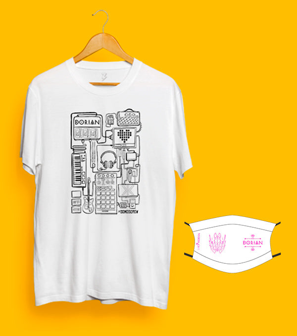 Pack Camiseta + Mascarilla Dorian. Crew de #SomosCrew