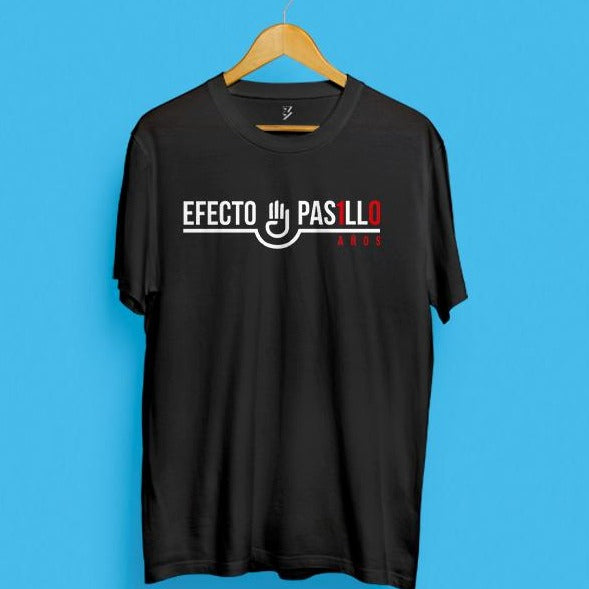 Camiseta décimo aniversario de Efecto Pasillo