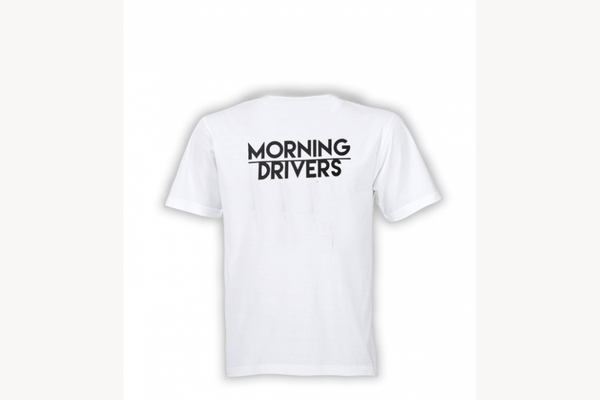 Camiseta letras traseras de Morning Drivers