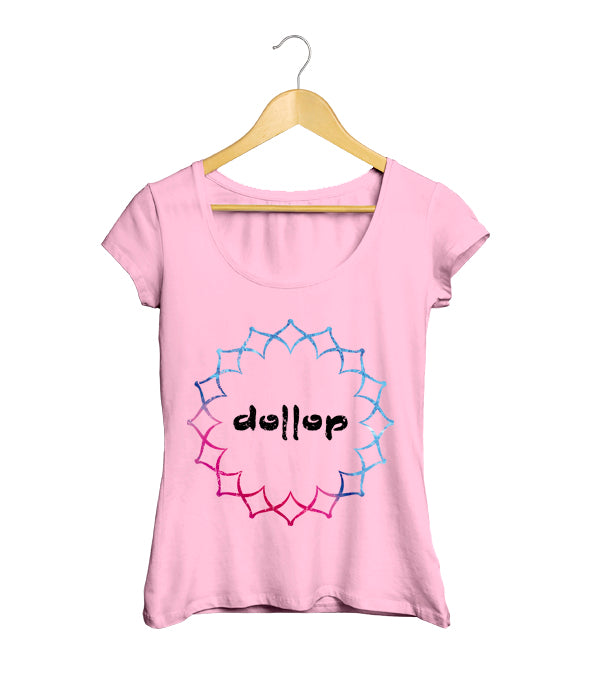 Dollop Camiseta Mujer Flor Mandala