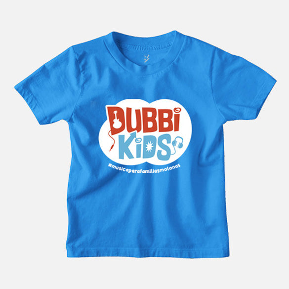 Camiseta Música para familia molonas de Dubbi Kids Azul