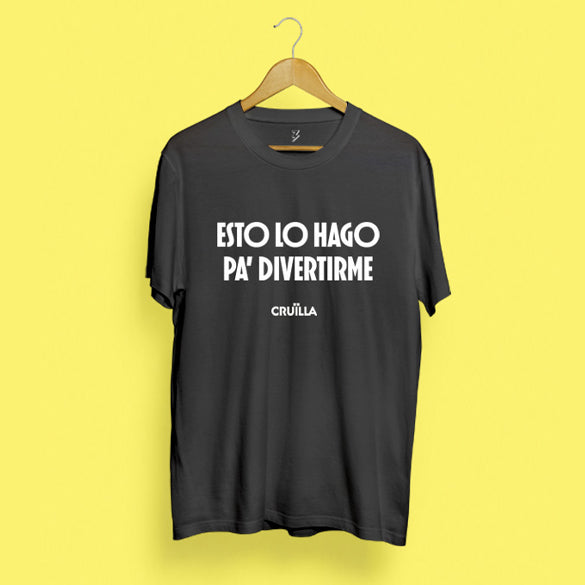 Camiseta unisex "Esto lo hago..." (negra)