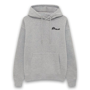 Sudadera con capucha gris Fugaz Logo negro