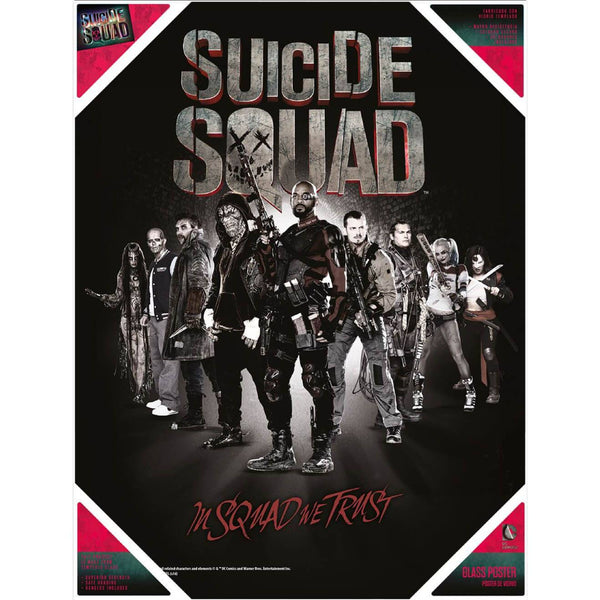 Póster de vidrio de Suicide Squad
